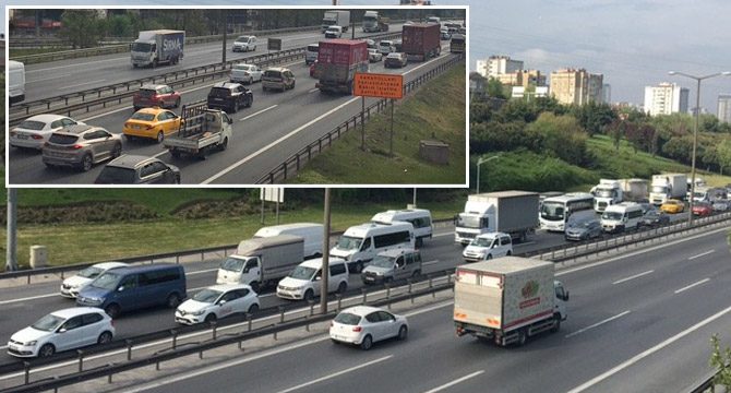 İstanbul'da manzara yine aynı! Tam kapanmada trafik yoğunluğu