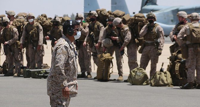 ABD ve Suudi Arabistan askerlerinden ortak tatbikat