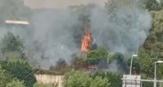İstanbul askeri kışlada yangın!
