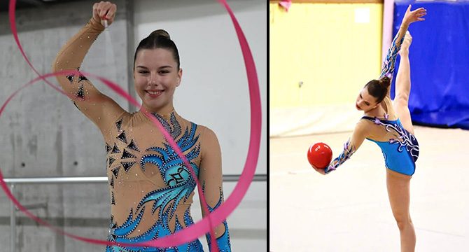 İzmirli cimnastikçi Burçak'a çifte kupa