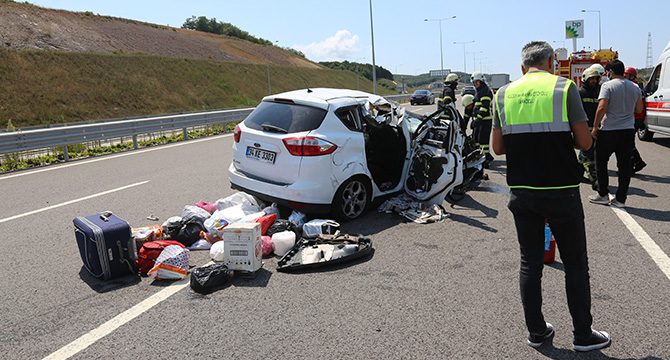 Kuzey Marmara Otoyolu’nda feci kaza: Çok sayıda yaralı var