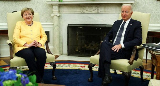 Kritik görüşme: Biden son kez Merkel'i ağırladı