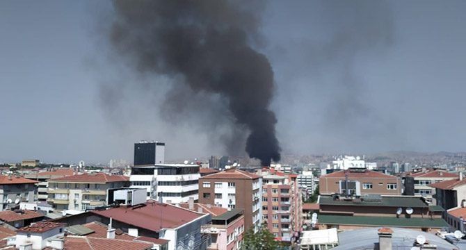 Ankara’da alarm! Başkent'te korkutan yangın...
