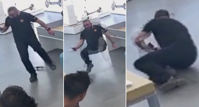 Fare korkusundan tepetaklak oldu