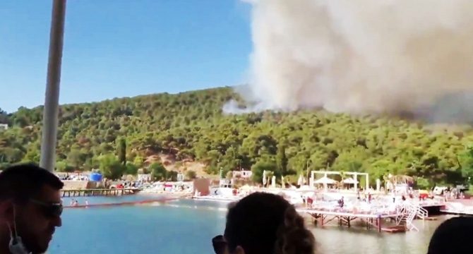 Heybeliada’daki orman yangını kontrol altına alındı