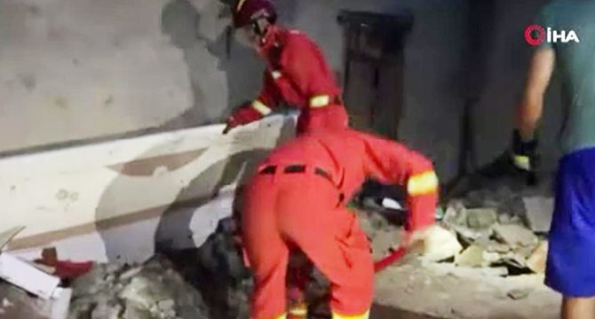 Çin'de 6 büyüklüğünde deprem: 3 ölü, 60 yaralı