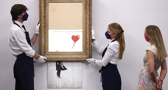 Banksy’nin eseri rekor fiyata alıcı buldu