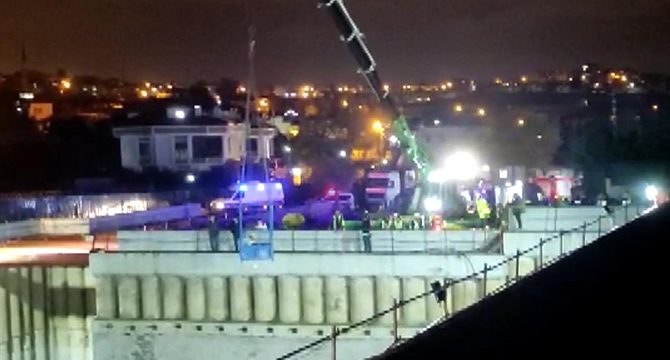 Arnavutköy’de metro inşaatında kaza: 3 yaralı