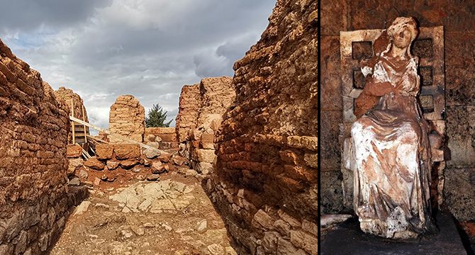 Ana tanrıça Kibele Heykeli'nin bulunduğu kale ziyarete açılıyor