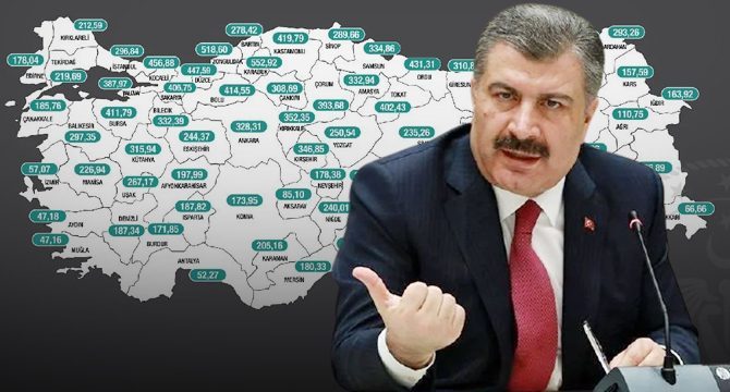 Bakan Koca açıkladı: İşte vakaların en çok arttığı 10 ilimiz!