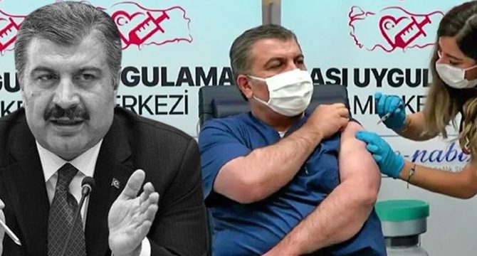 TURKOVAC aşısı olan Bakan Koca randevu için tarih verdi