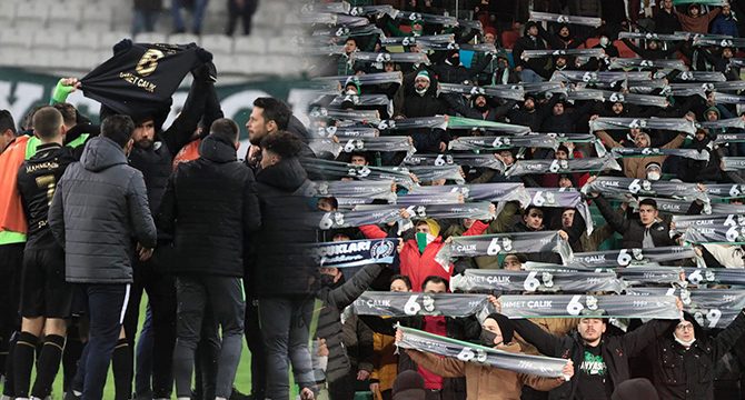 Konyaspor'da maç öncesi Ahmet Çalık anıldı