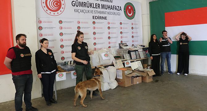 13 milyon TL’lik uyuşturucu ve kaçak eşya ele geçirildi
