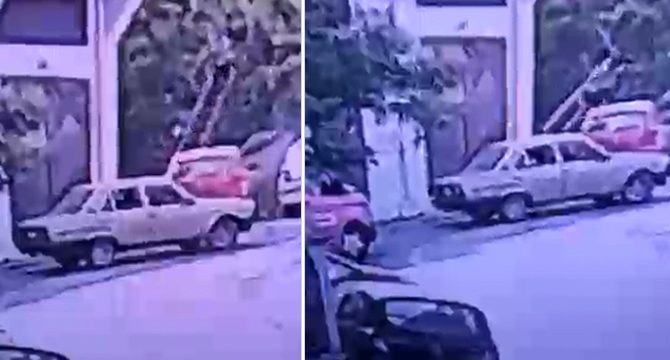 Soygun için tırmandıkları merdiveni de çaldılar