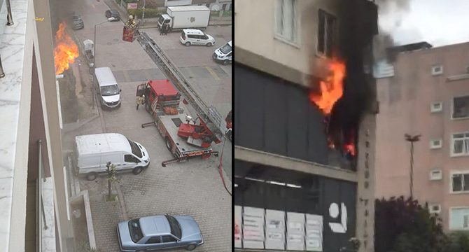 Kağıthane’de markette yangın