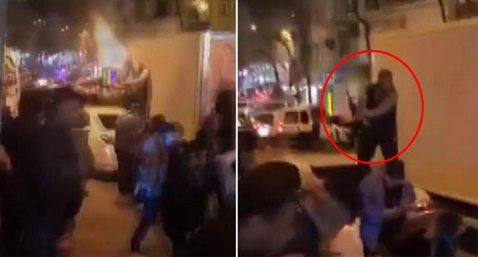 Taraftarın otomatik silahla sevinci faciaya davetiye çıkardı