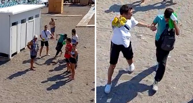 Soyunma kabinindekileri fotoğrafladığı iddiasıyla dövüldü