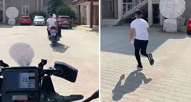 Yanlış okula giden öğrenciyi polis sınava yetiştirdi