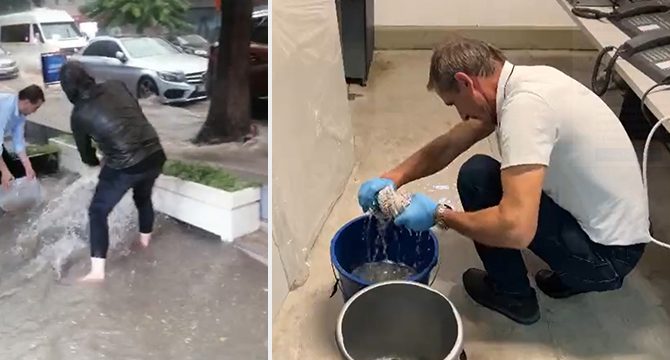 Ankara'da yollar göle döndü, iş yerlerini su bastı