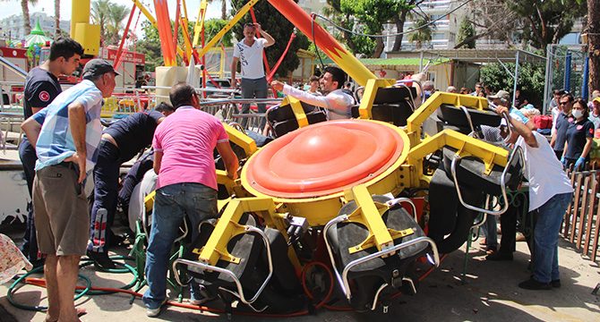 Lunaparkta ‘mini maks’ faciası