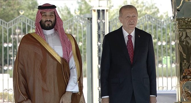 Erdoğan, Prens Selman’ı resmi törenle karşıladı