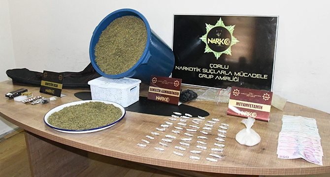 Tekirdağ’da 2 milyon TL değerinde uyuşturucu ele geçirildi