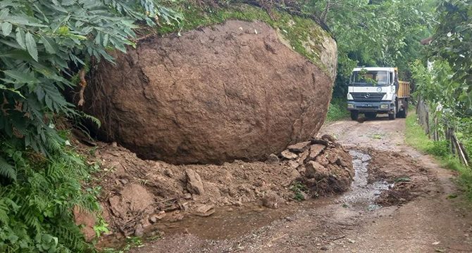 Ordu'da kuvvetli yağışın bilançosu: 336 heyelan