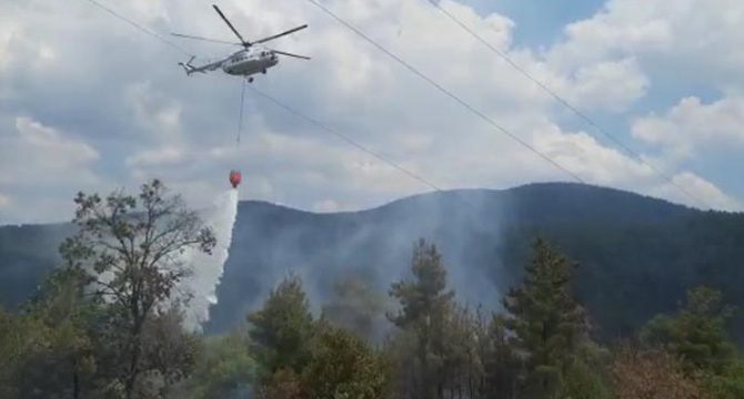 Kütahya’da orman yangını