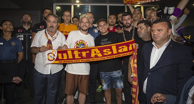 Lucas Torreira ve Dries Mertens, Galatasaray için İstanbul'da