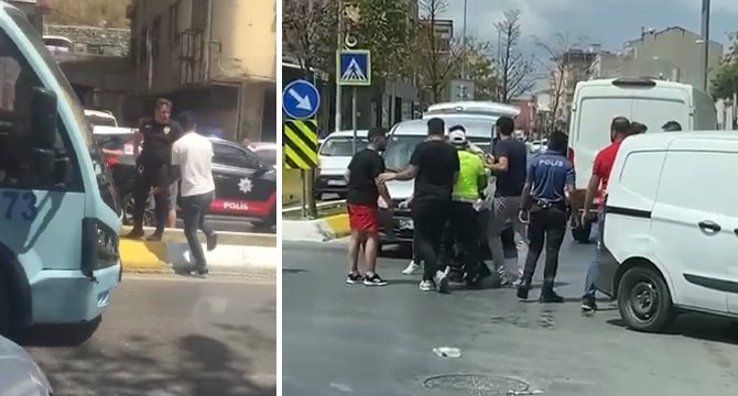 İstanbul’da kaza sonrası tekmeli, yumruklu kavga