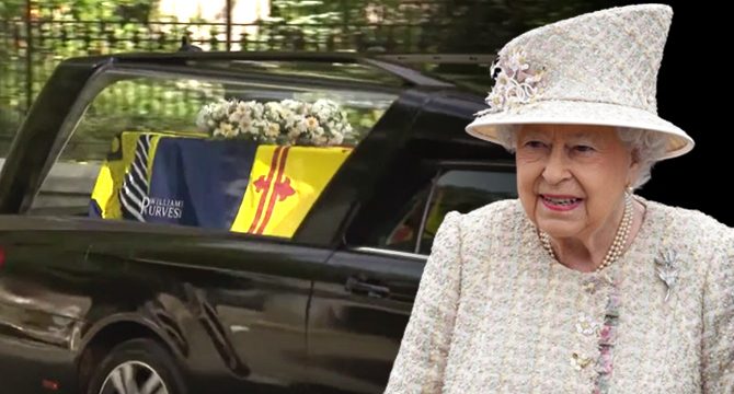 Kraliçe 2. Elizabeth'in cenazesi Edinburgh'a doğru yola çıktı