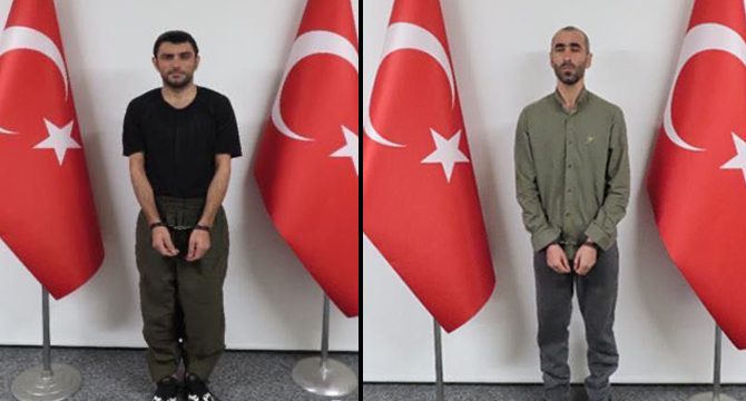 Kırmızı bültenle aranan iki PKK’lı MİT tarafından Türkiye’ye getirildi