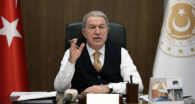 Milli Savunma Bakanı Hulusi Akar’dan Yunanistan tepkisi