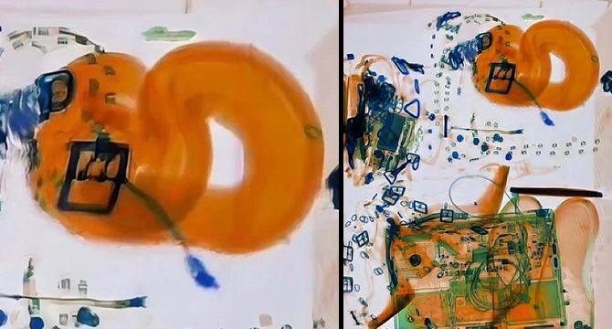 Havalimanındaki el bagajının içinden boa yılanı çıktı