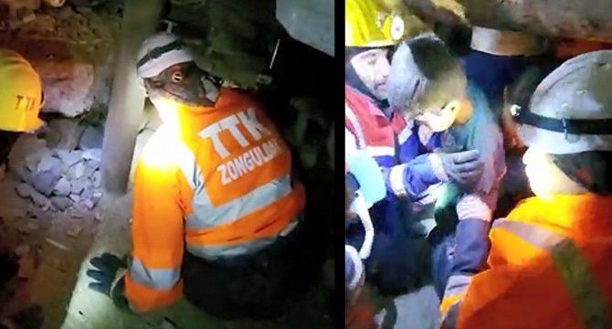 7 yaşındaki Ahmet, 70 saat sonra enkazdan sağ kurtarıldı