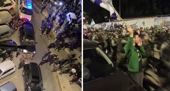 İsrail'de protesto sırasında Netanyahu'nun eşi kuaförde mahsur kaldı