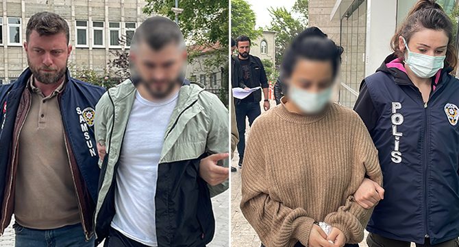 Samsun'daki cinayetle ilgili yakalanan 2 zanlı adliyede
