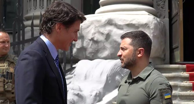 Kanada Başbakanı Trudeau, Kiev'de