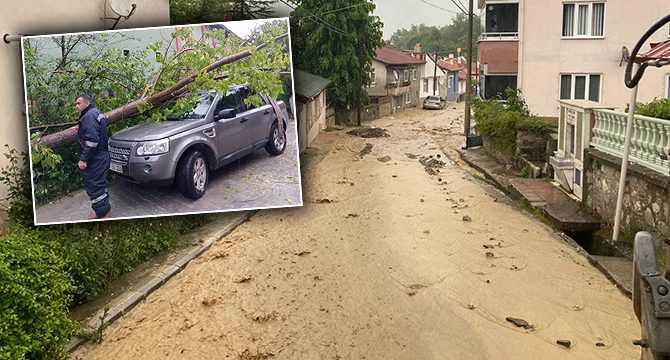 Samsun'da sel dolayısıyla bazı vatandaşlar evlerinden tahliye edildi