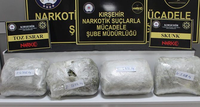 Kırşehir'de uyuşturucu operasyonu: 4 gözaltı