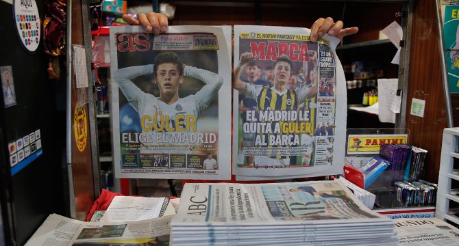 İspanya'da spor basınının manşetlerinde Arda Güler yer alıyor