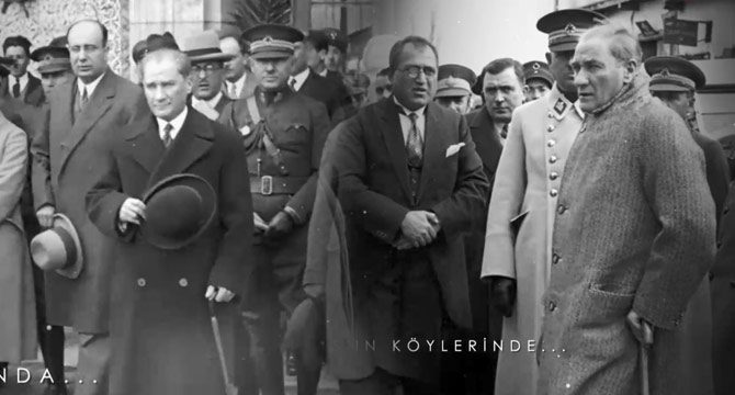 Atatürk'ün restore edilmiş arşivlik görüntüleri ortaya çıktı