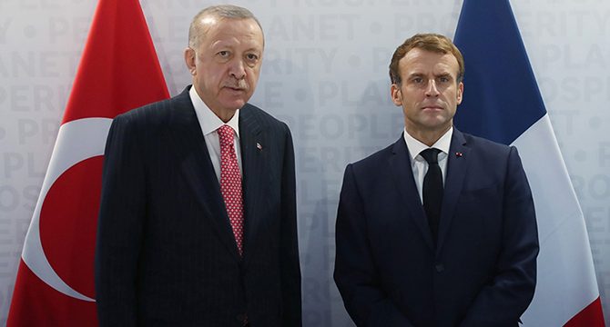 Macron’dan Erdoğan paylaşımı