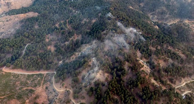 Muğla'da 3 hektar orman yandı